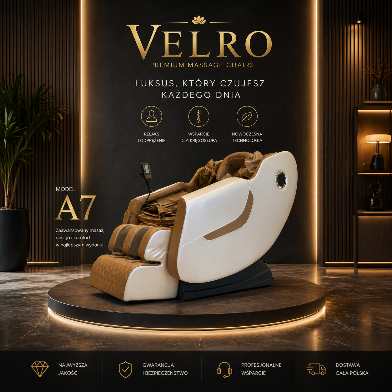 Fotel masujący Velro 2