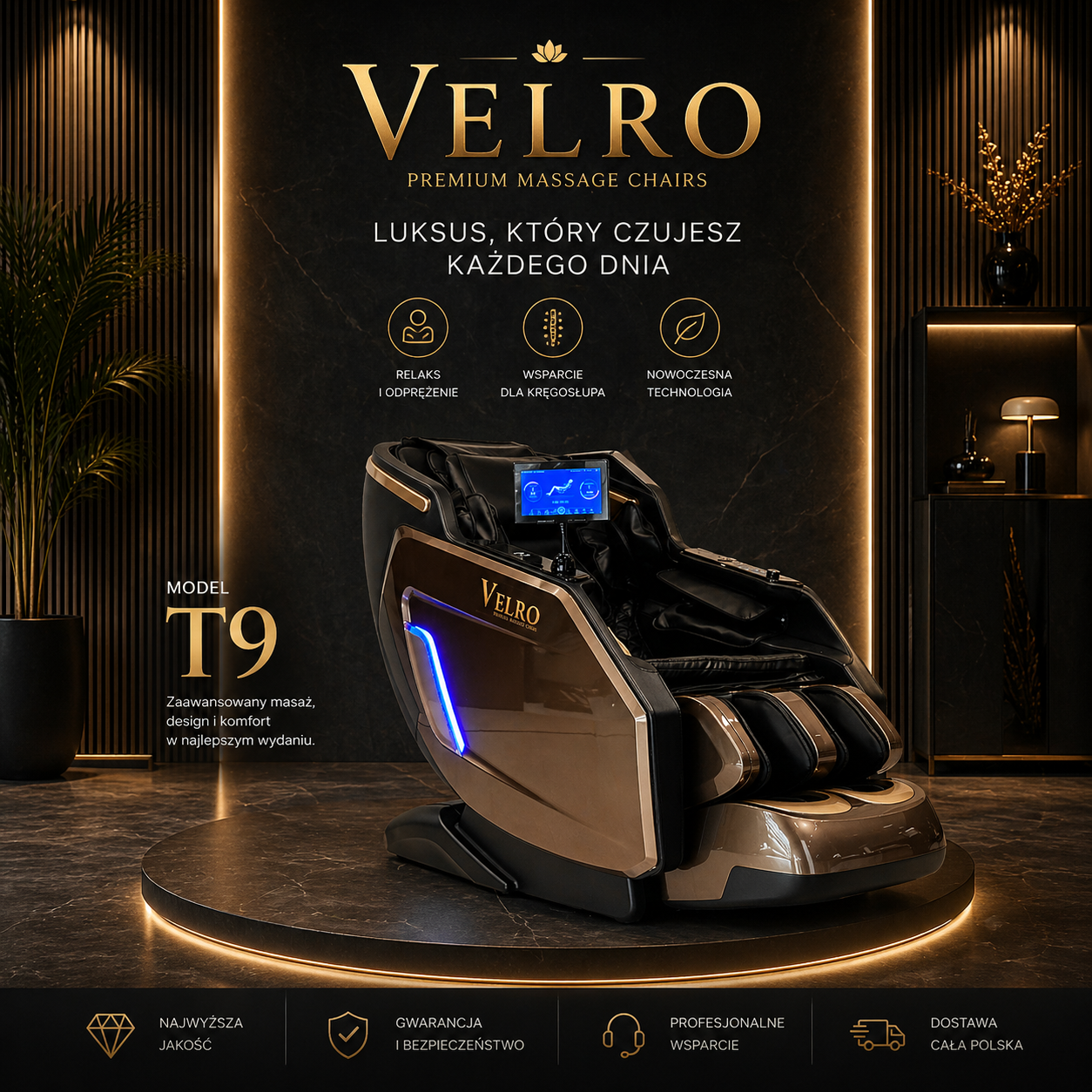 Fotel masujący Velro 4